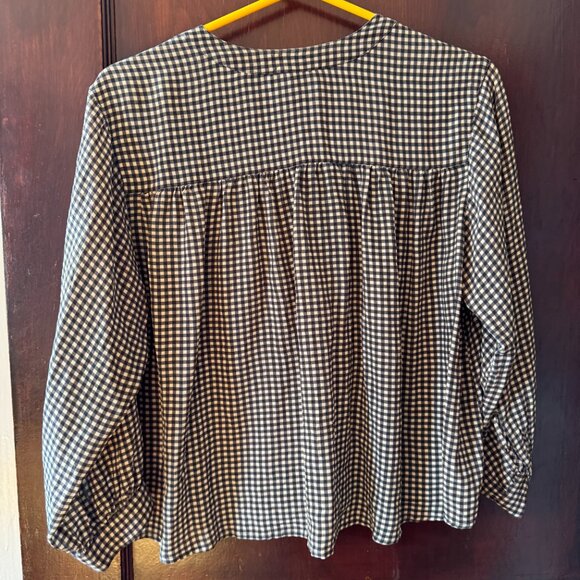 Check Button Blouse - Picture 5 of 6